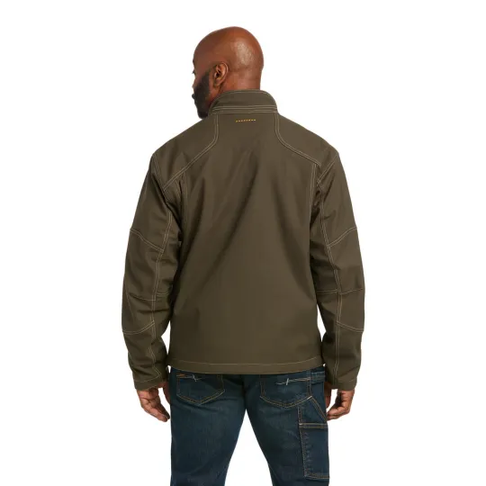 Ariat Mens Rebar Stretch Canvas Softshell Jacket