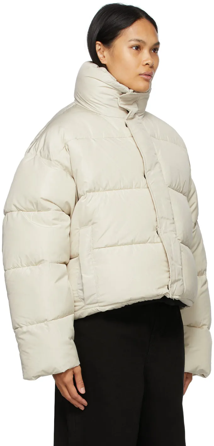 Balenciaga Beige BB Puffer Jacket