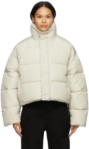 Balenciaga Beige BB Puffer Jacket