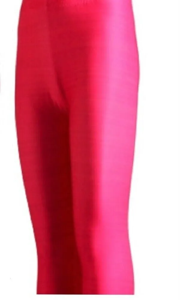 Barbie Cerise Plain & Geometric Stripe Leggings