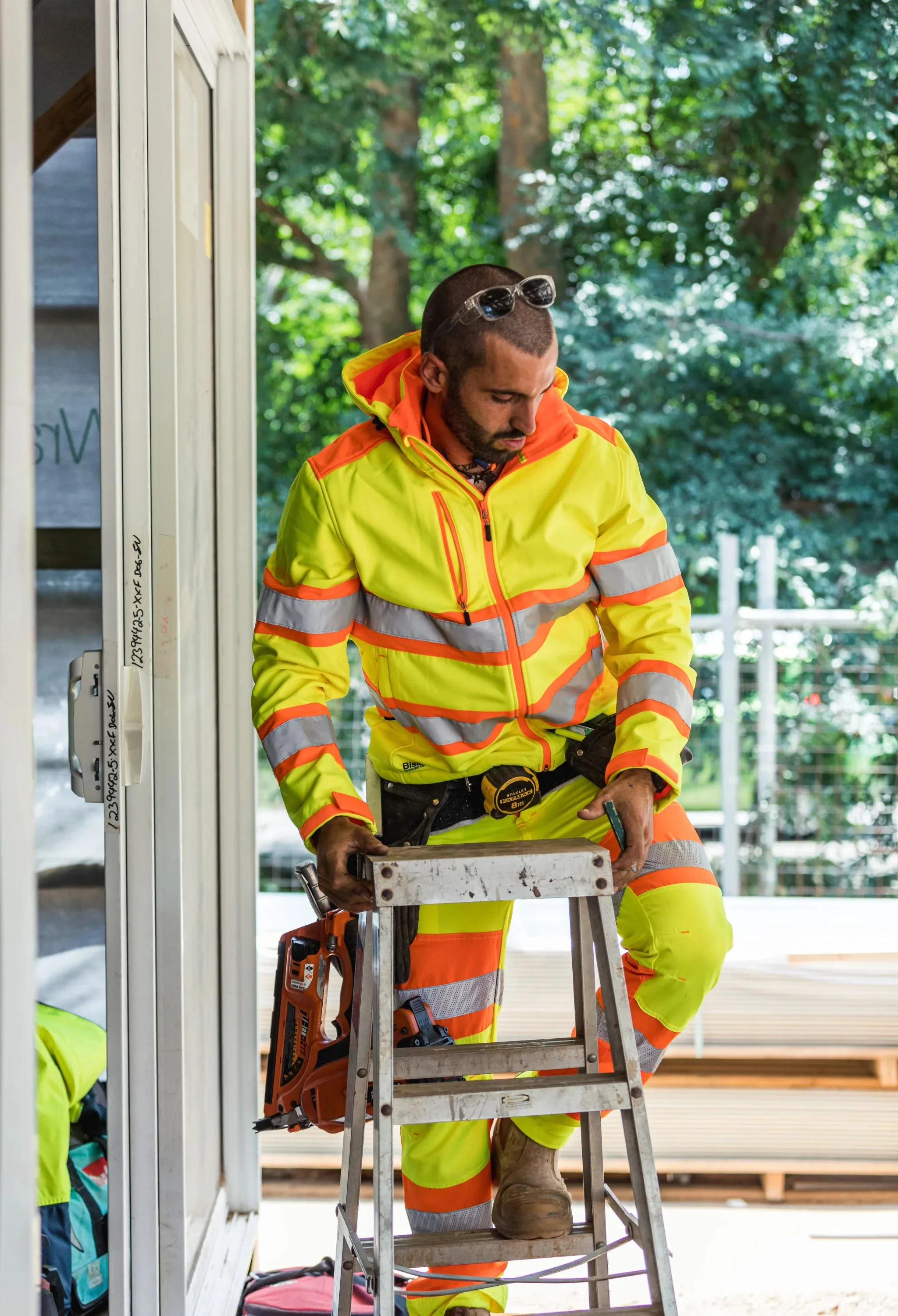 Bisley Taped Double Hi Vis Softshell Jacket