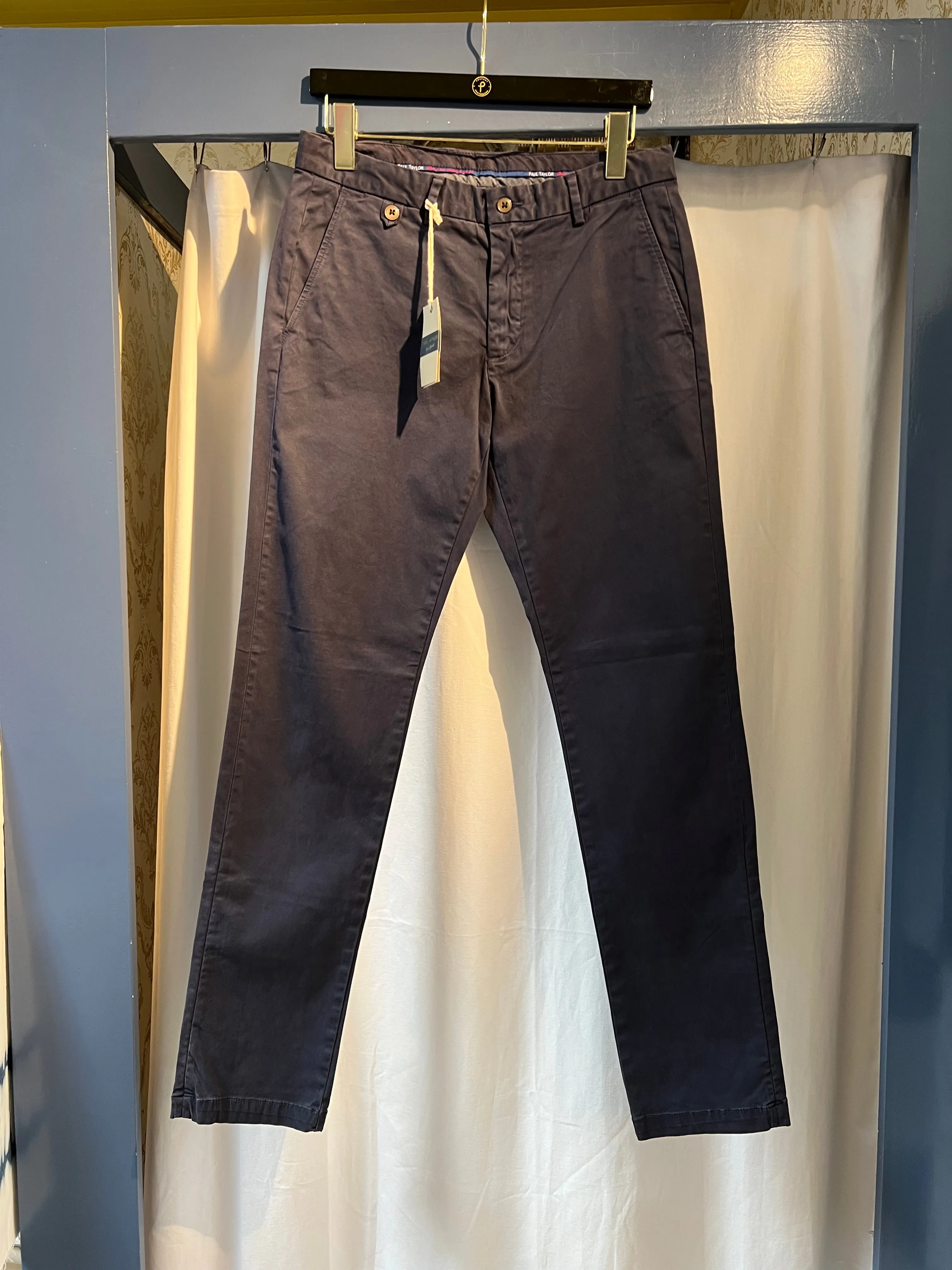 Blue Chino Pants by Paul Taylor
