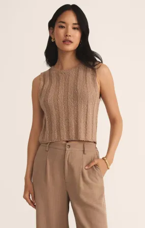 Calan Sweater Tank-Iced Coffee