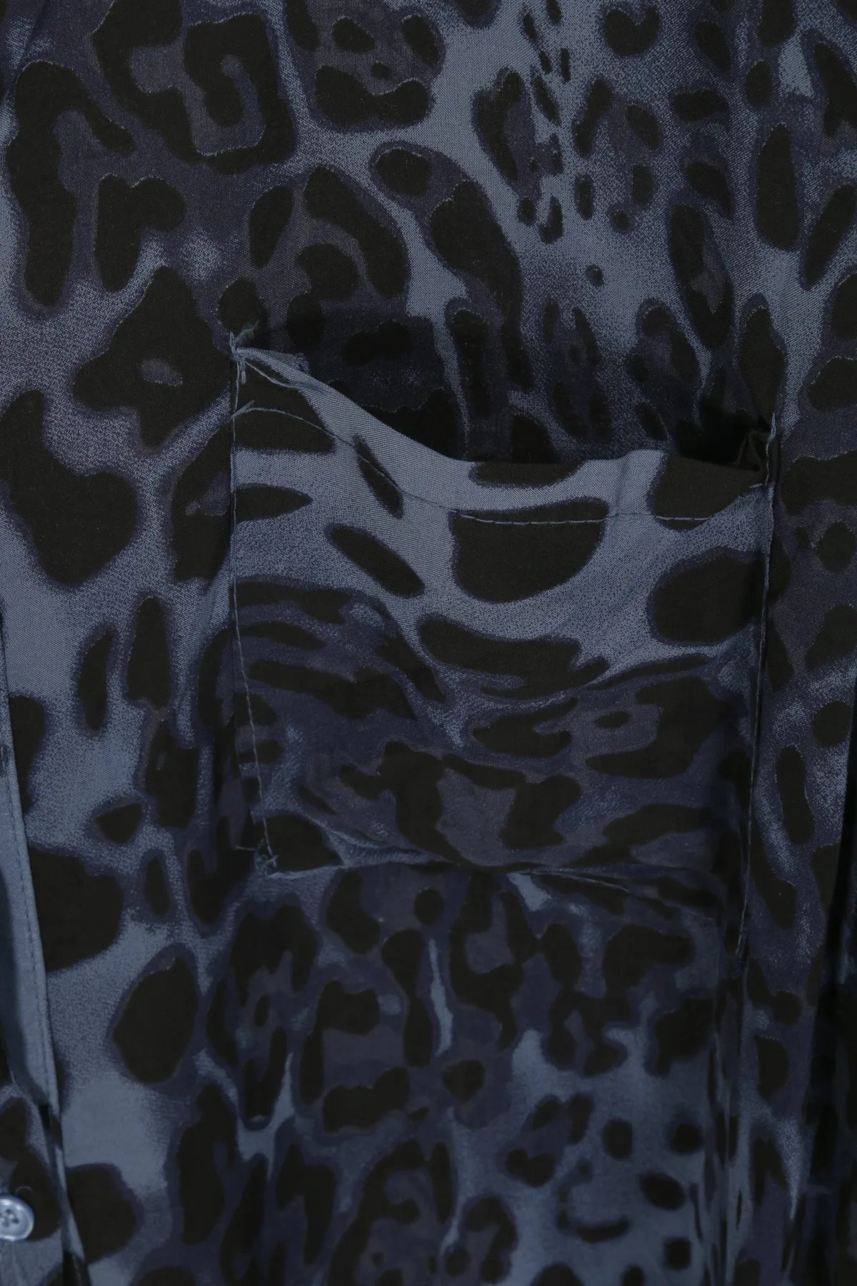 Cameron Blue Animal Print Shirt Dress