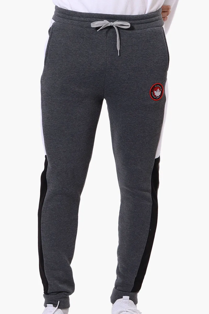 Canada Weather Gear Side Stripe Tie Waist Joggers - Grey