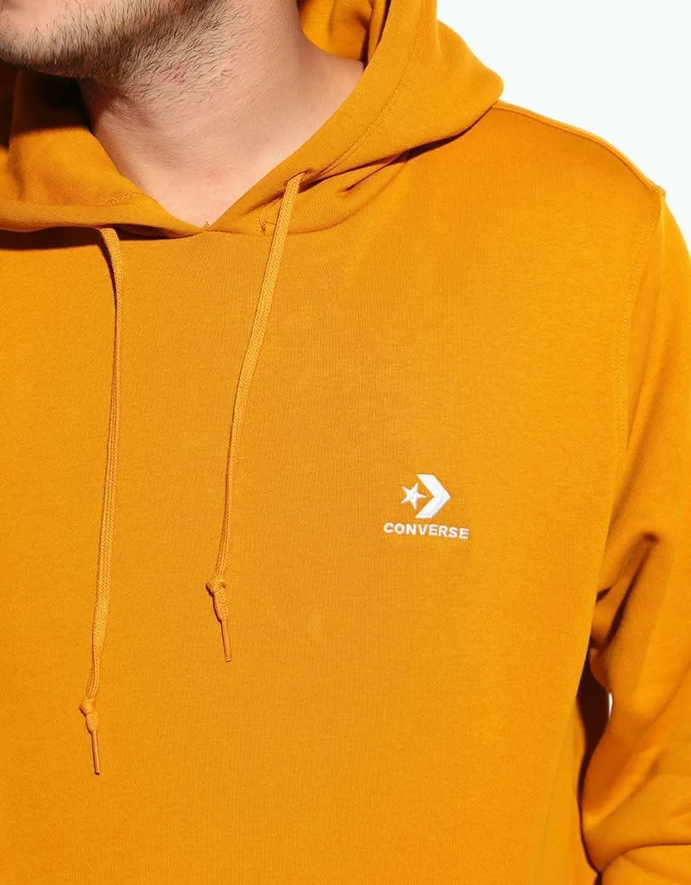 Converse Embroidered Star Chevron Pullover Hoodie - Saffron Yellow