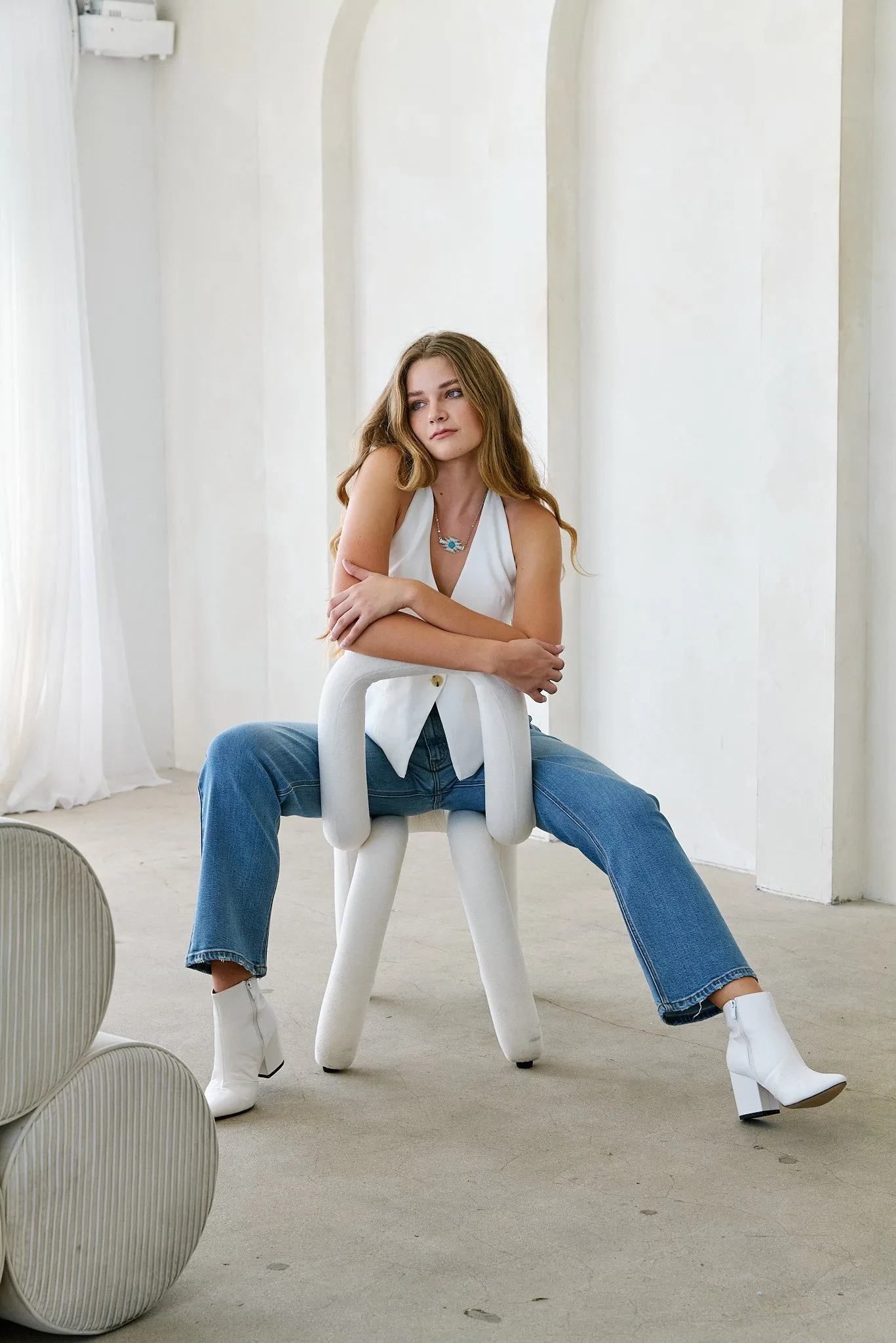 ECO ZERO COTTON TUMMY CONTROL HIGH RISE STRAIGHT JEANS