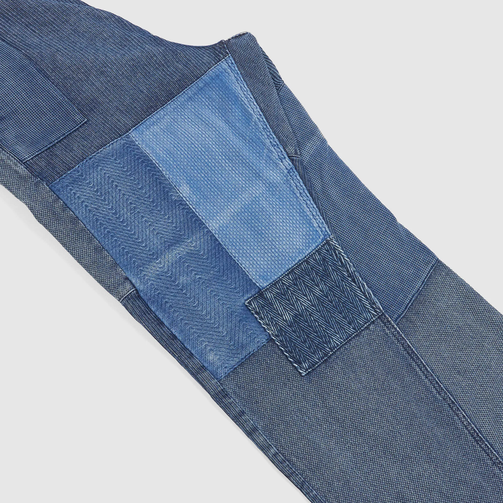 FDMTL Boro Indigo Three Year Wash Patchwork Chino Pants
