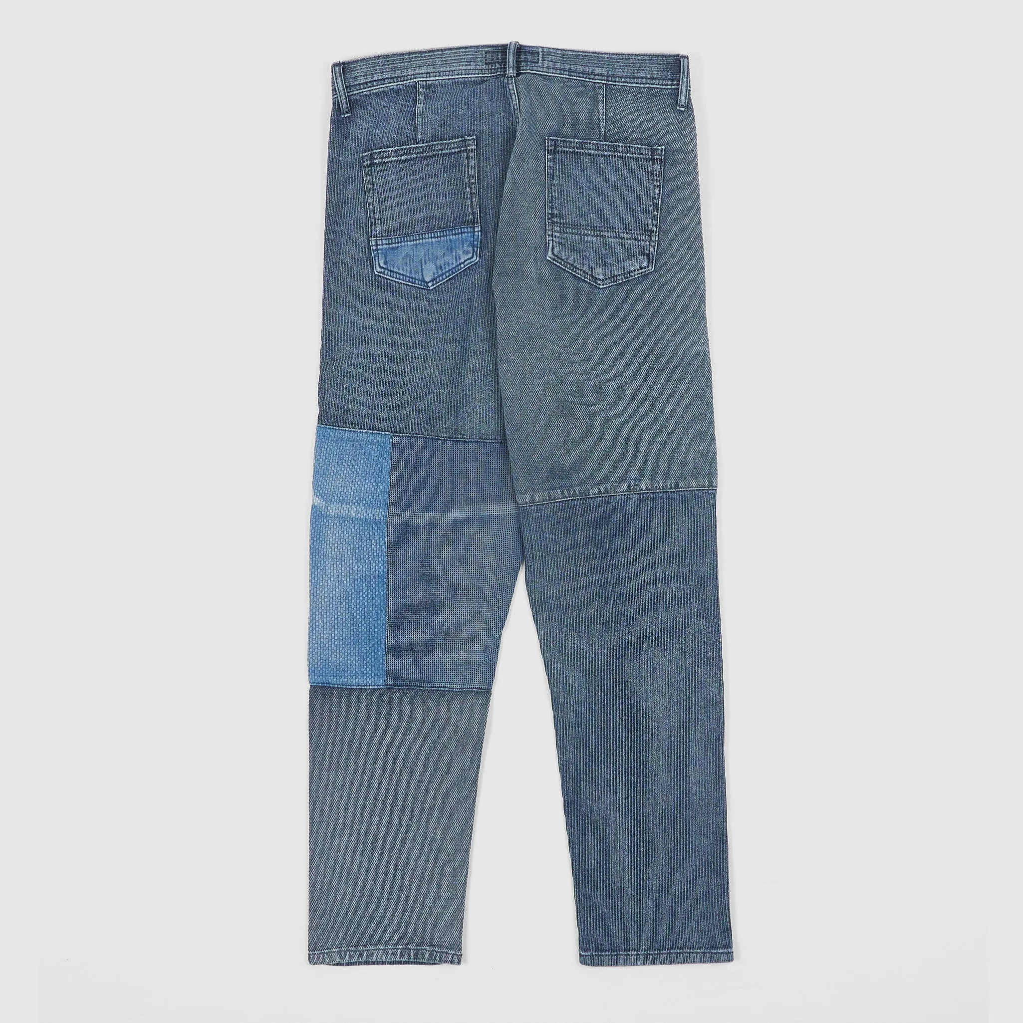 FDMTL Boro Indigo Three Year Wash Patchwork Chino Pants
