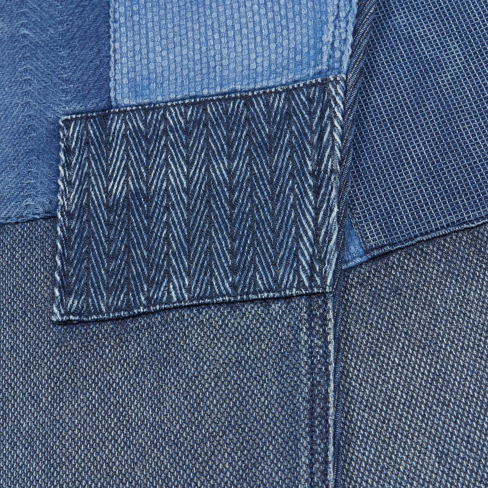 FDMTL Boro Indigo Three Year Wash Patchwork Chino Pants