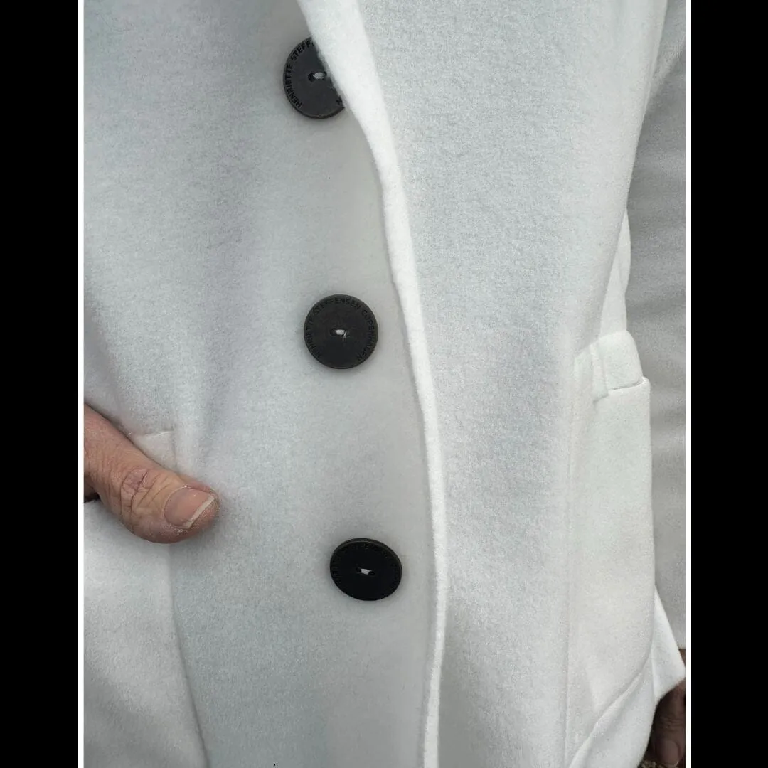 Fleece Short Cardigan - Henriette Steffensen - Off White - 7168W