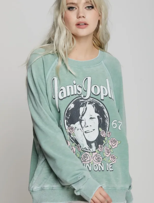 JANIS JOPLIN DOWN ON ME 1971 GRAPHIC SWEATSHIRT...SOFT!