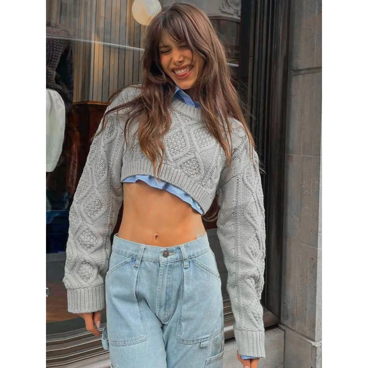 Knitted Retro Sweater