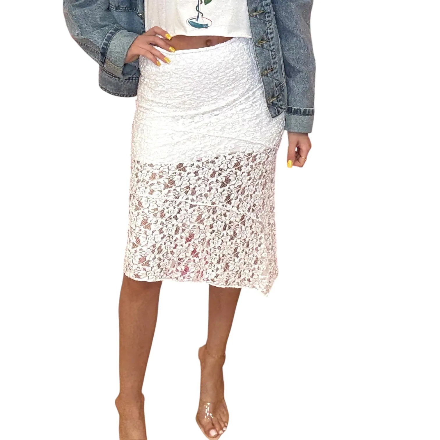 Lace Midi Skirt
