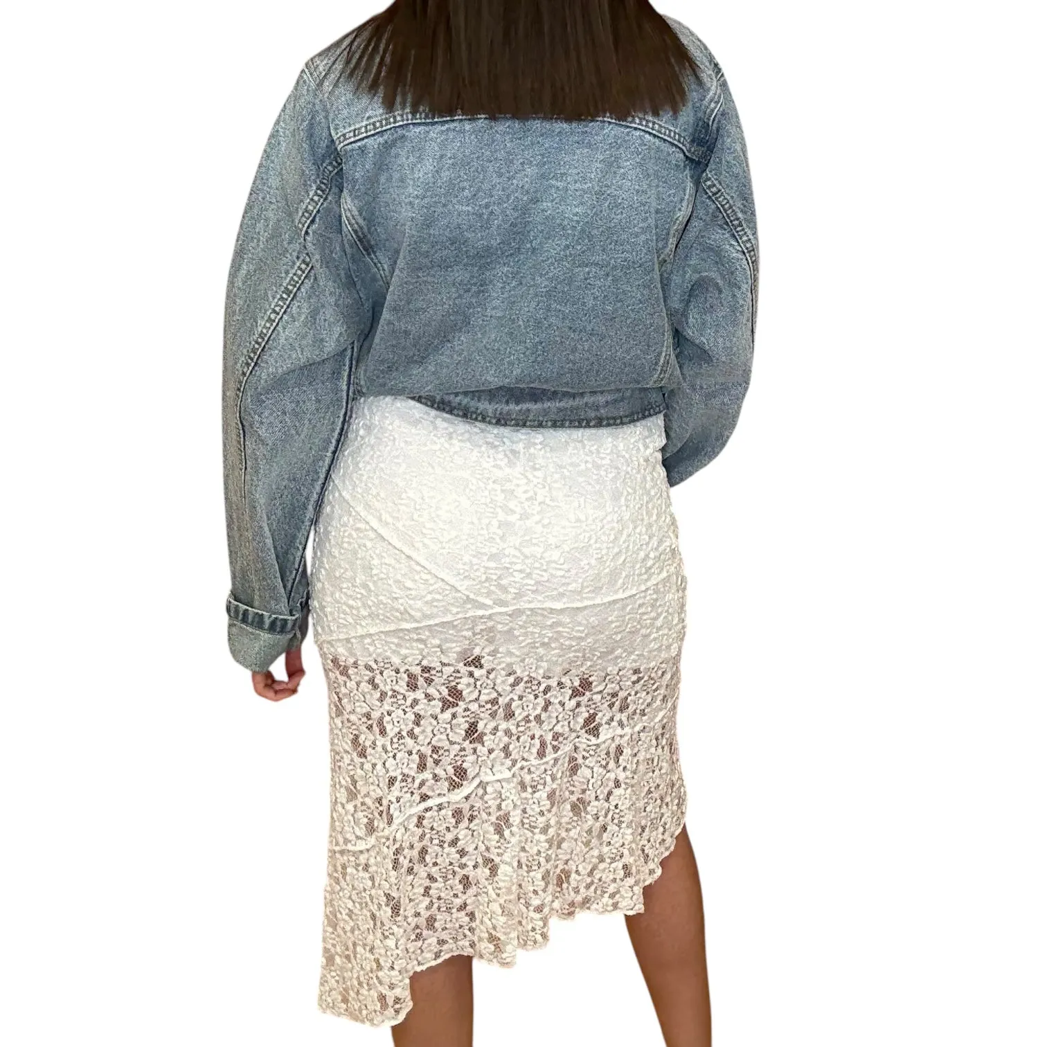 Lace Midi Skirt