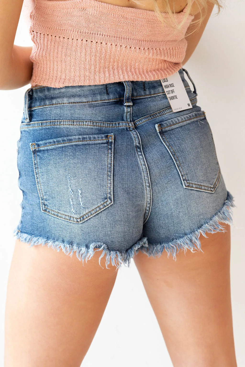 Lulu high rise cut offs