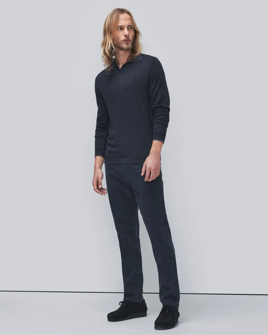 Luxe Performance Slimmy Tapered Chino in Sateen Navy