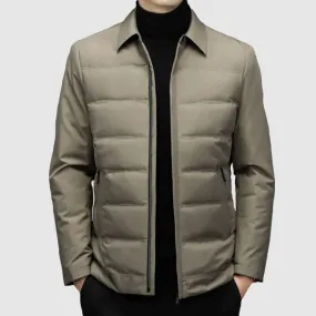 Men's Lightweight Puffer Jacket with Side Pockets