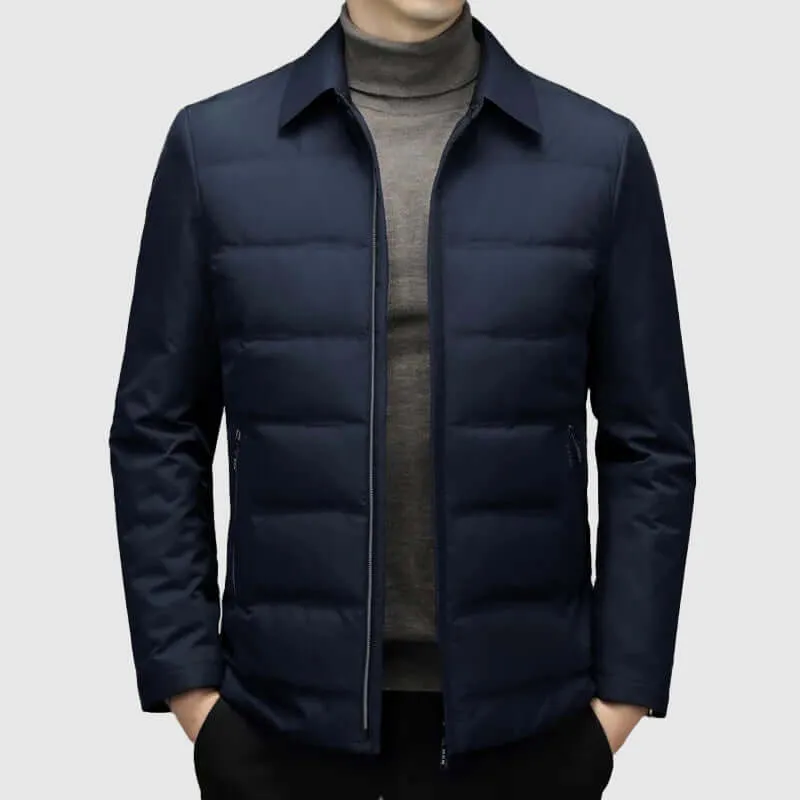 Men's Lightweight Puffer Jacket with Side Pockets