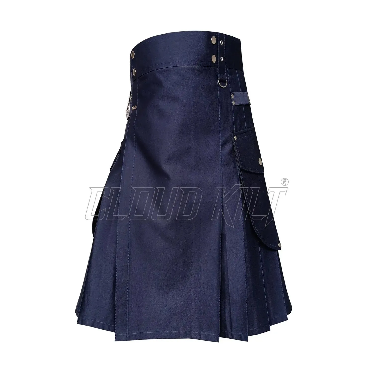 Modern Utility Kilt For Men With Stylish Pockets
