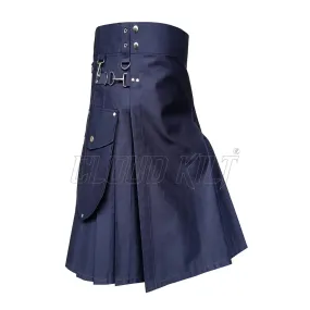 Modern Utility Kilt For Men With Stylish Pockets