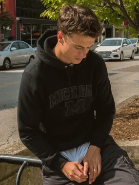 NCAA MICHIGAN TONAL PULLOVER HOODIE