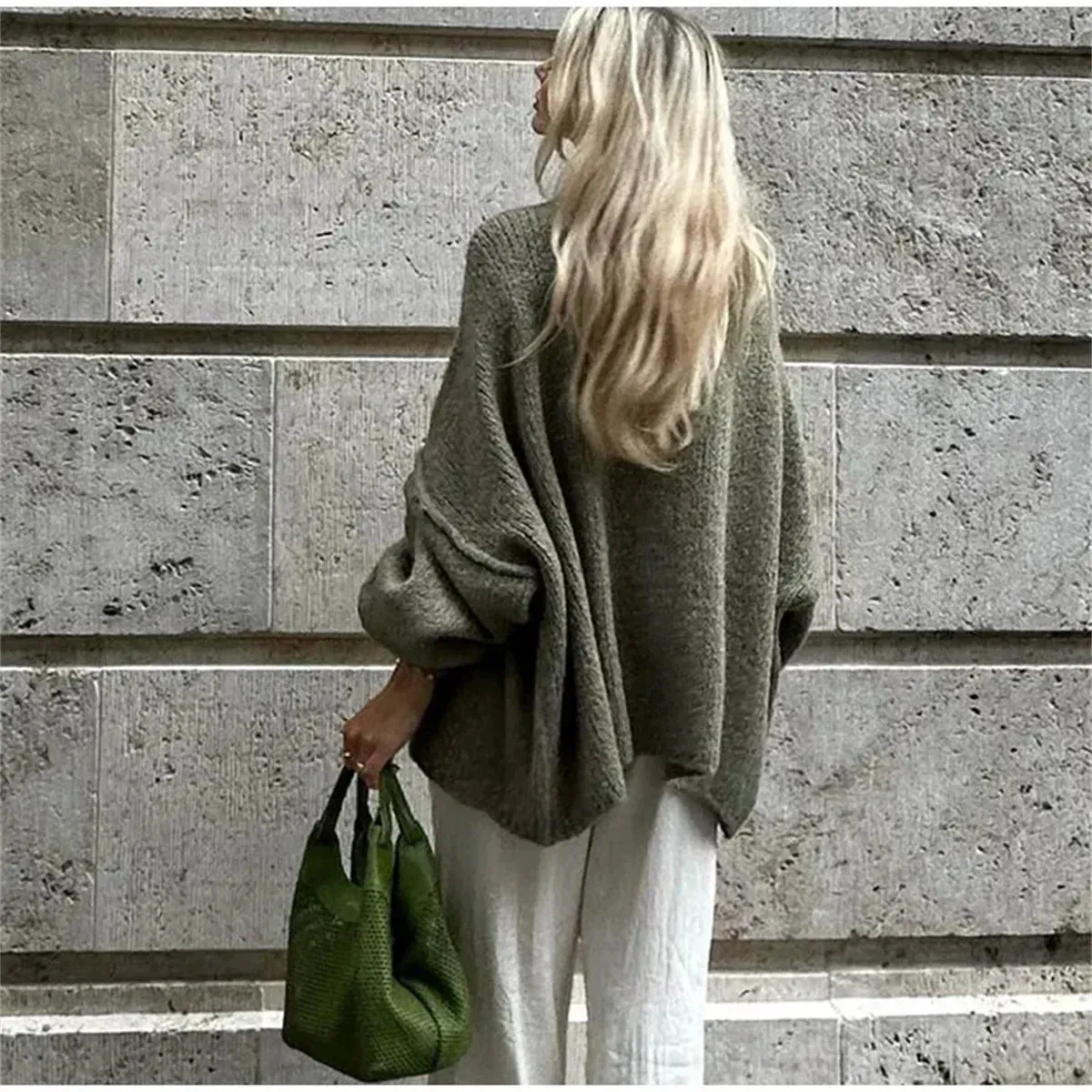 Oversized Gebreid Vest