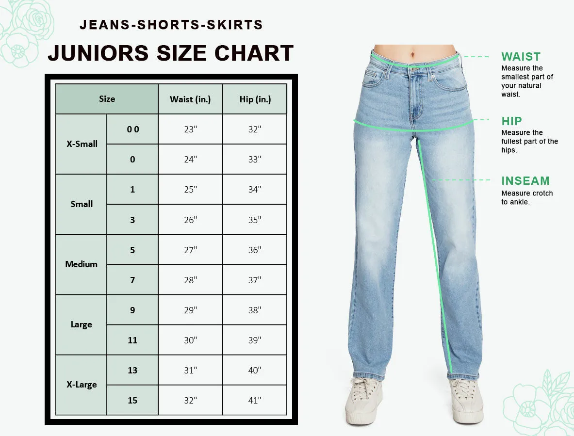 Patch Pocket Mid Rise Flares