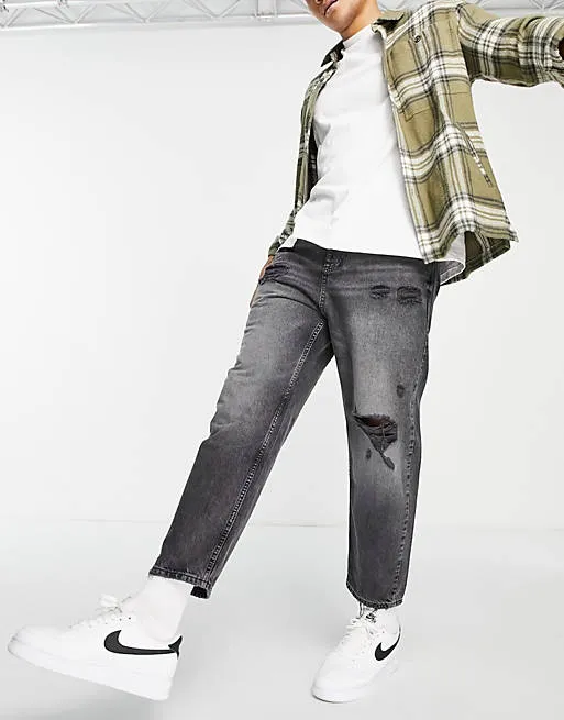Pull & Bear Boyfriend Jeans - Gey
