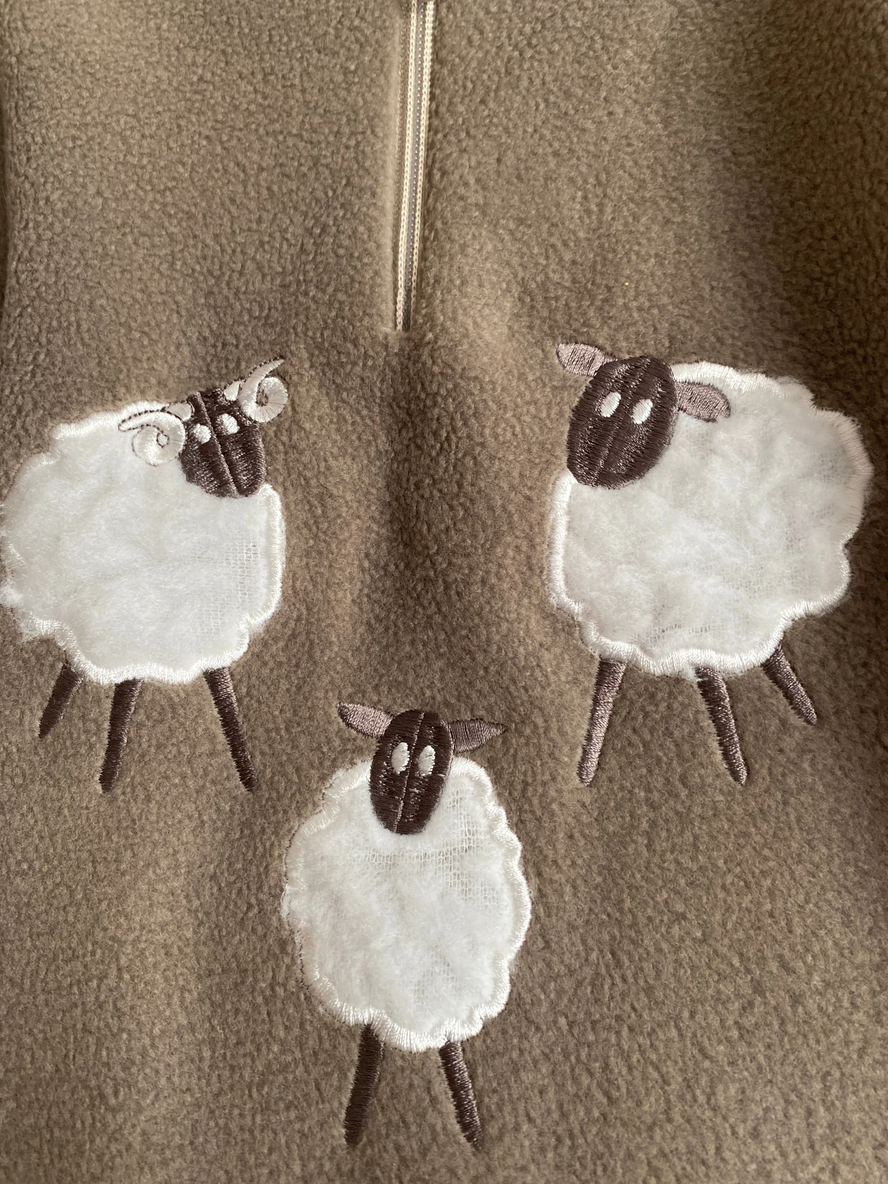 Sheep Unisex Kids Appliqué Over Fleece / Tunic