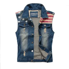 Sleeveless Denim Jacket