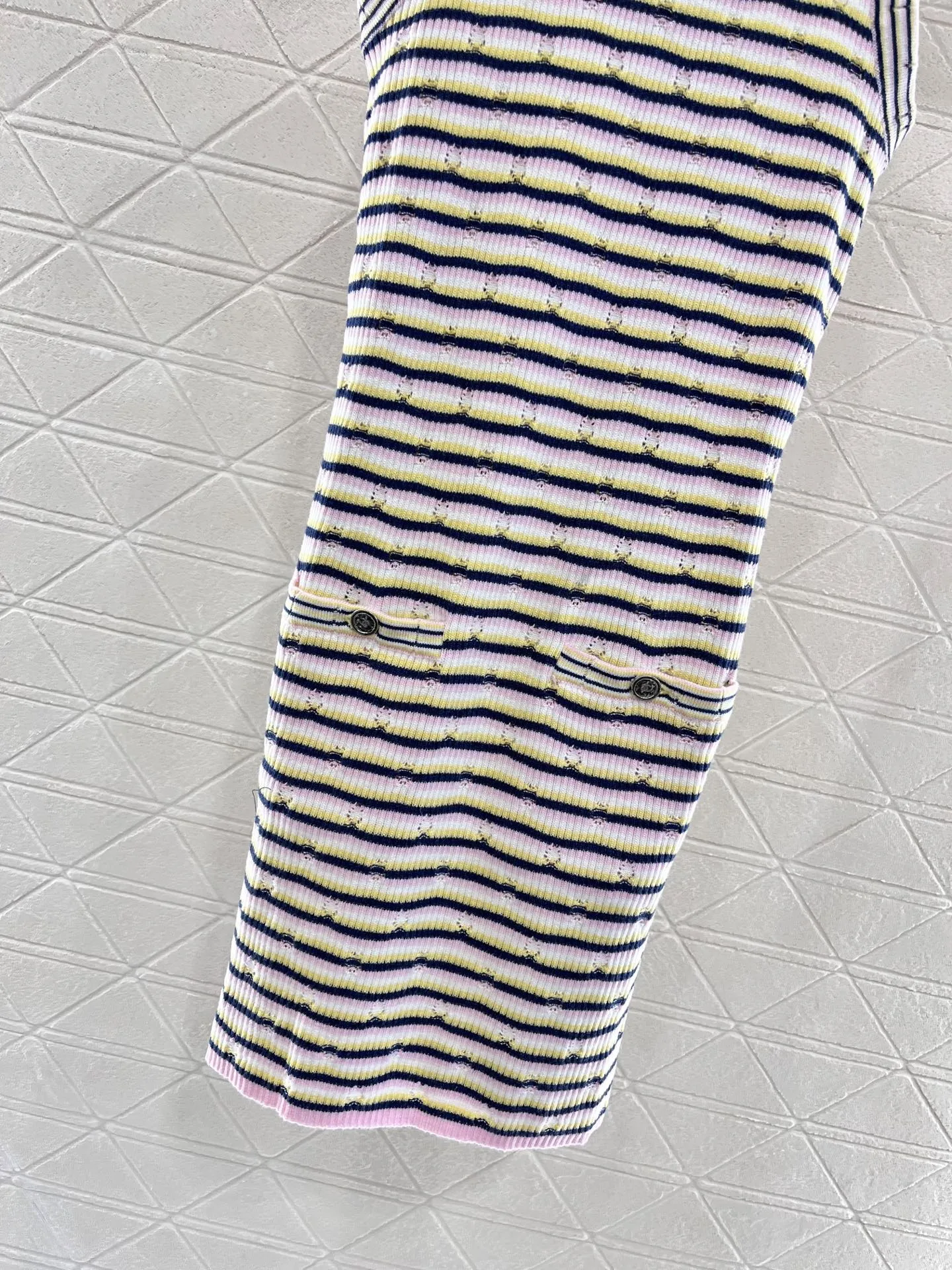 striped knitted sundress