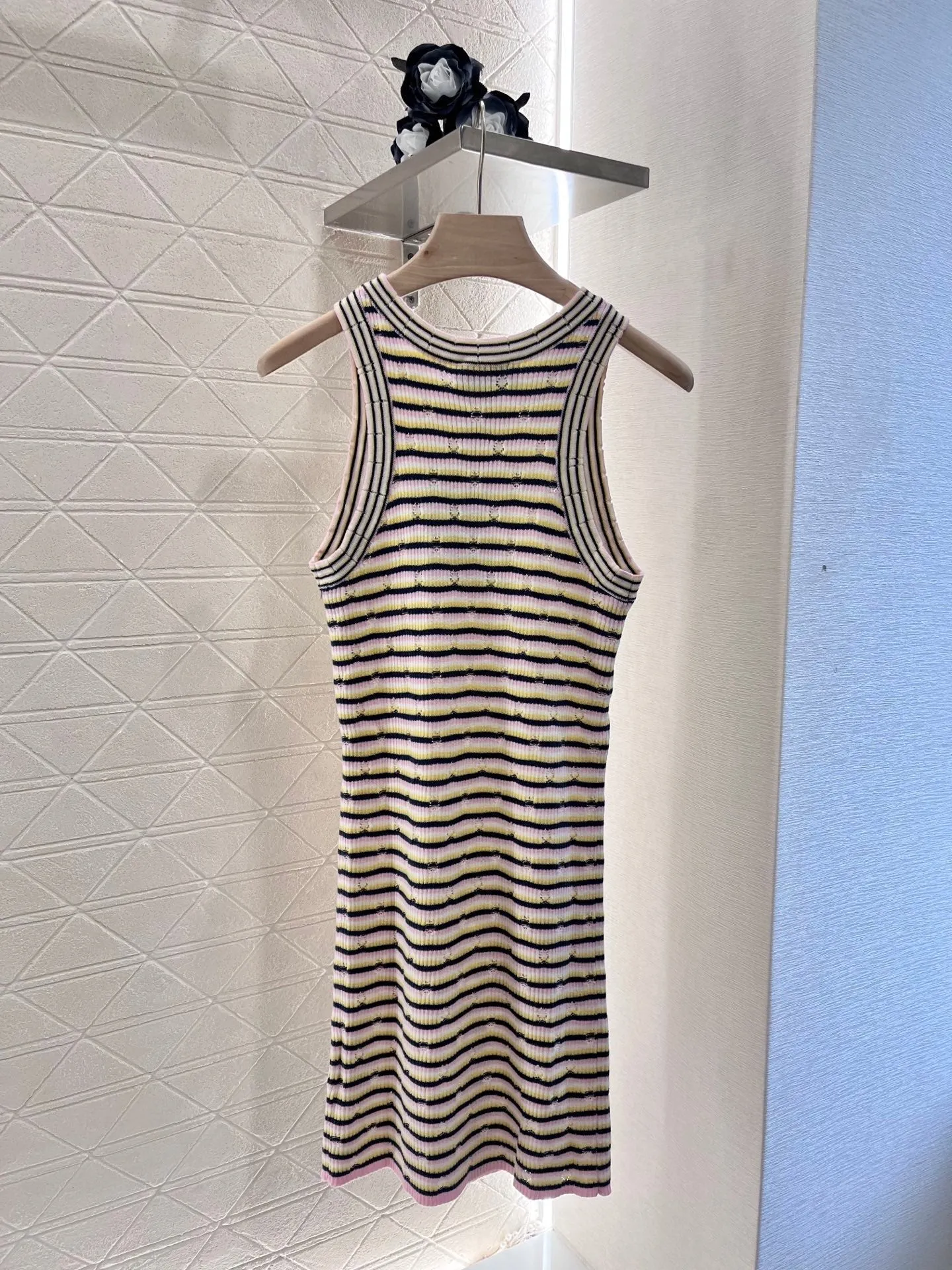 striped knitted sundress