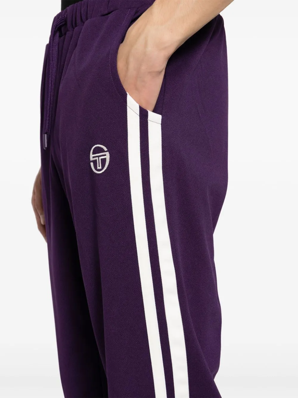 tape detail  track pants