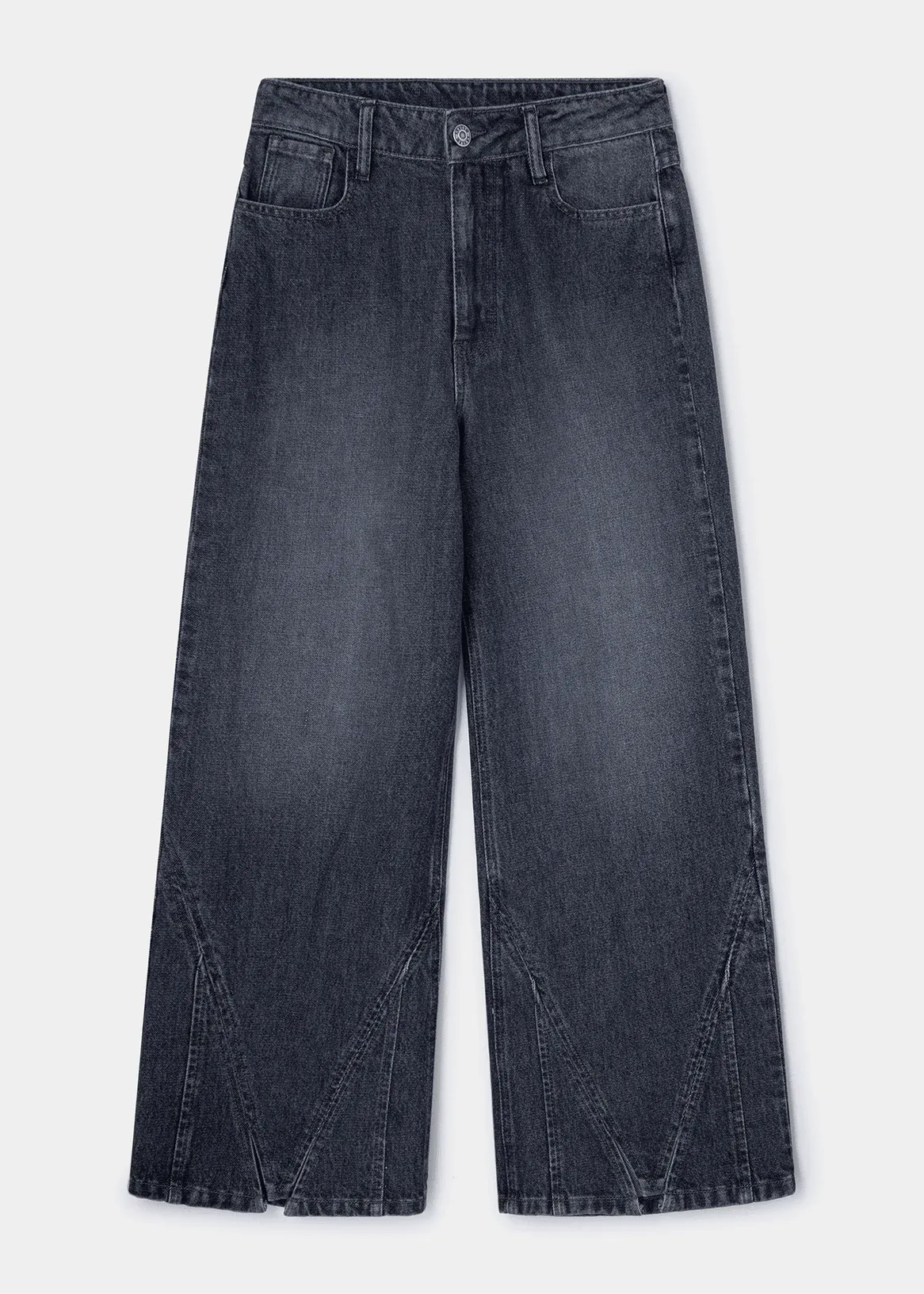 'Thelma' Low Waist Jeans | Grey