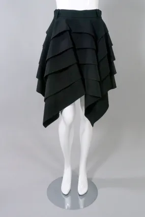 Tiered Handkerchief Hem Skirt