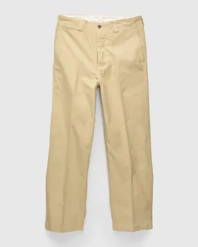 Wide Chino Pants in Beige