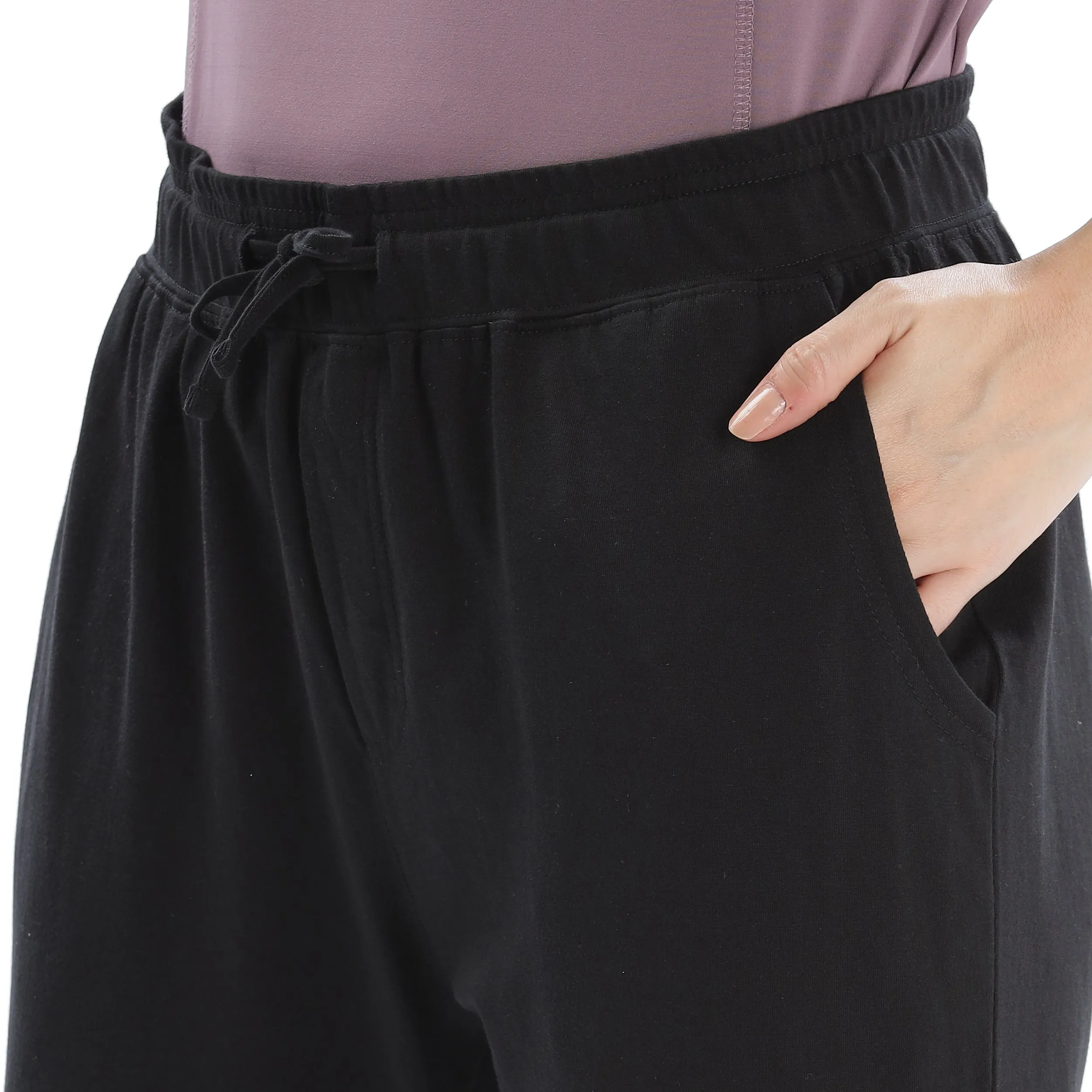 Women Organic Cotton Joggers Pant With Side Pockets and  Adjustable Waist