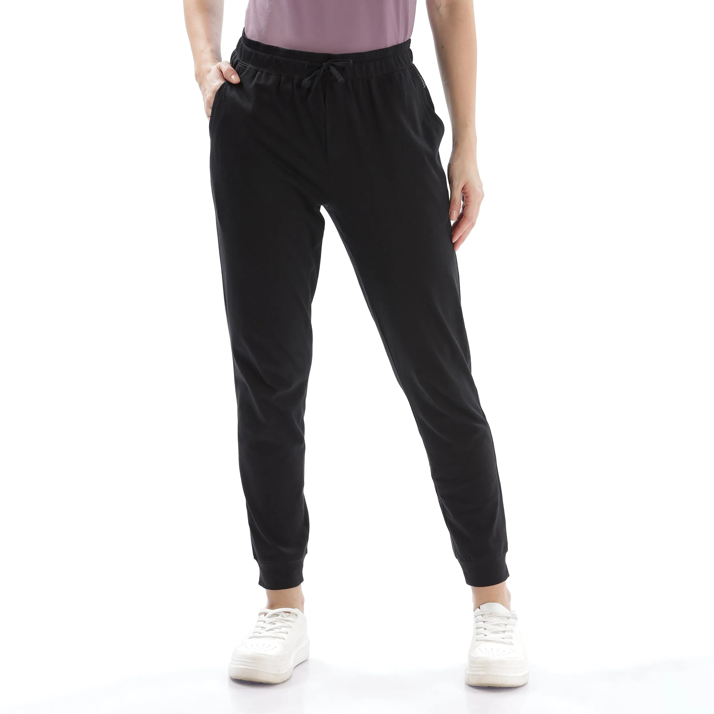 Women Organic Cotton Joggers Pant With Side Pockets and  Adjustable Waist