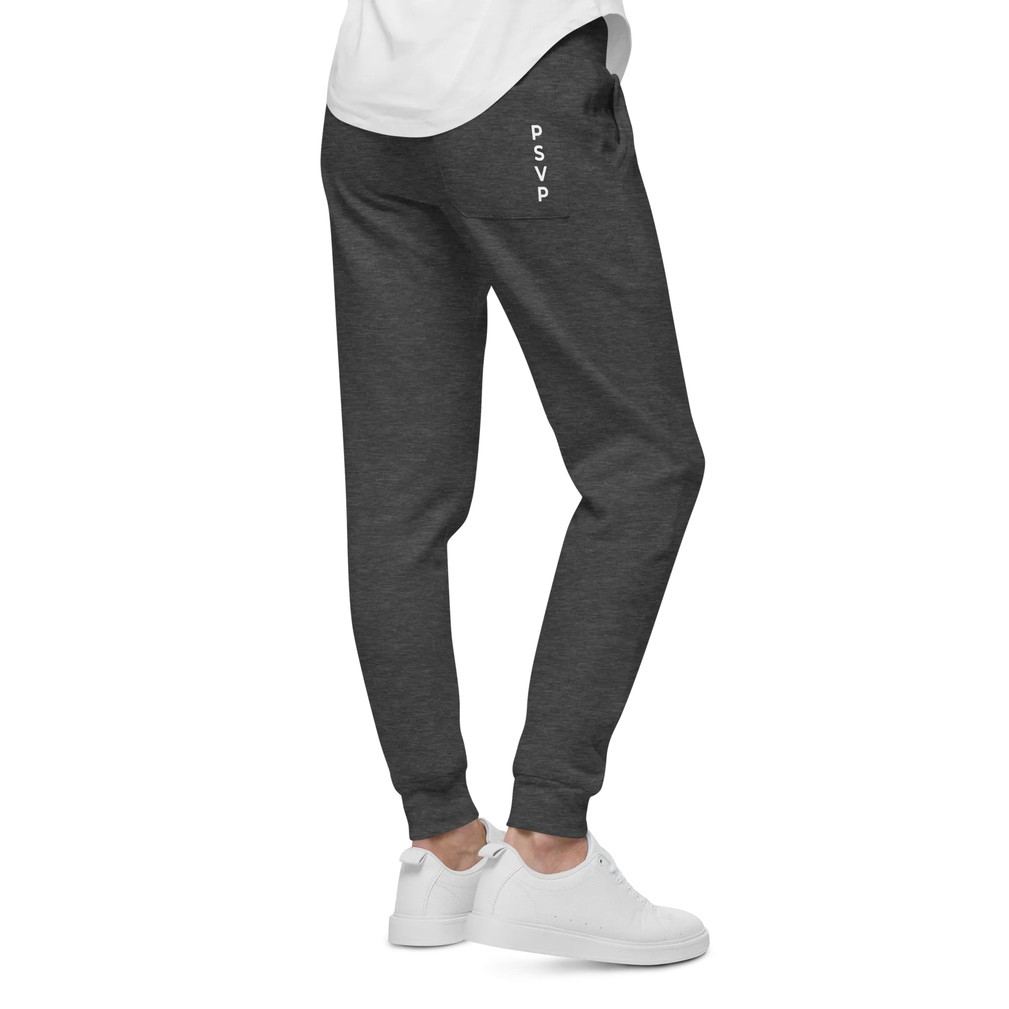 Women's Fleece Heather Grey Sweatpants - PSVP