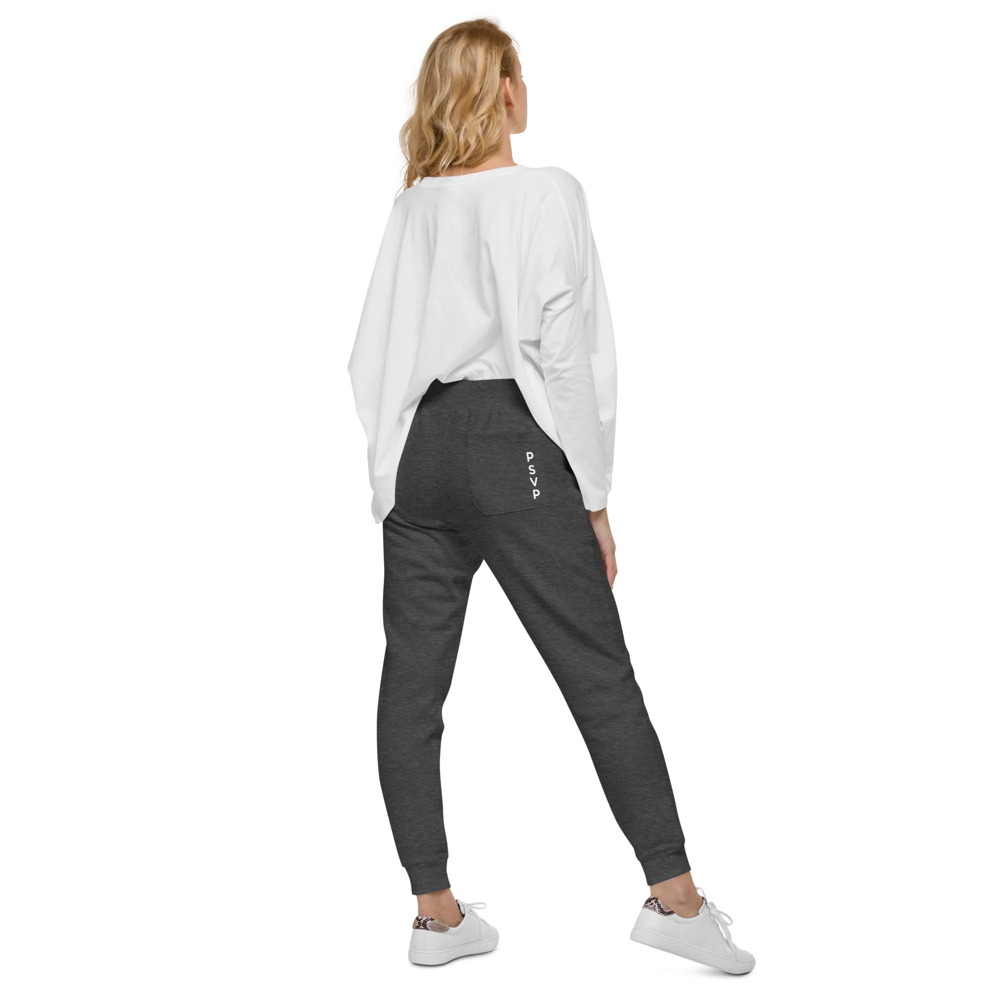 Women's Fleece Heather Grey Sweatpants - PSVP