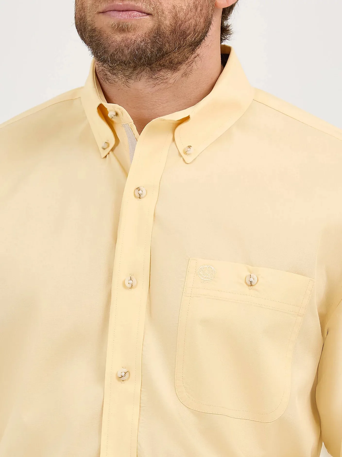WRANGLER GEORGE STRAIT SOLID BUTTON DOWN SHIRT