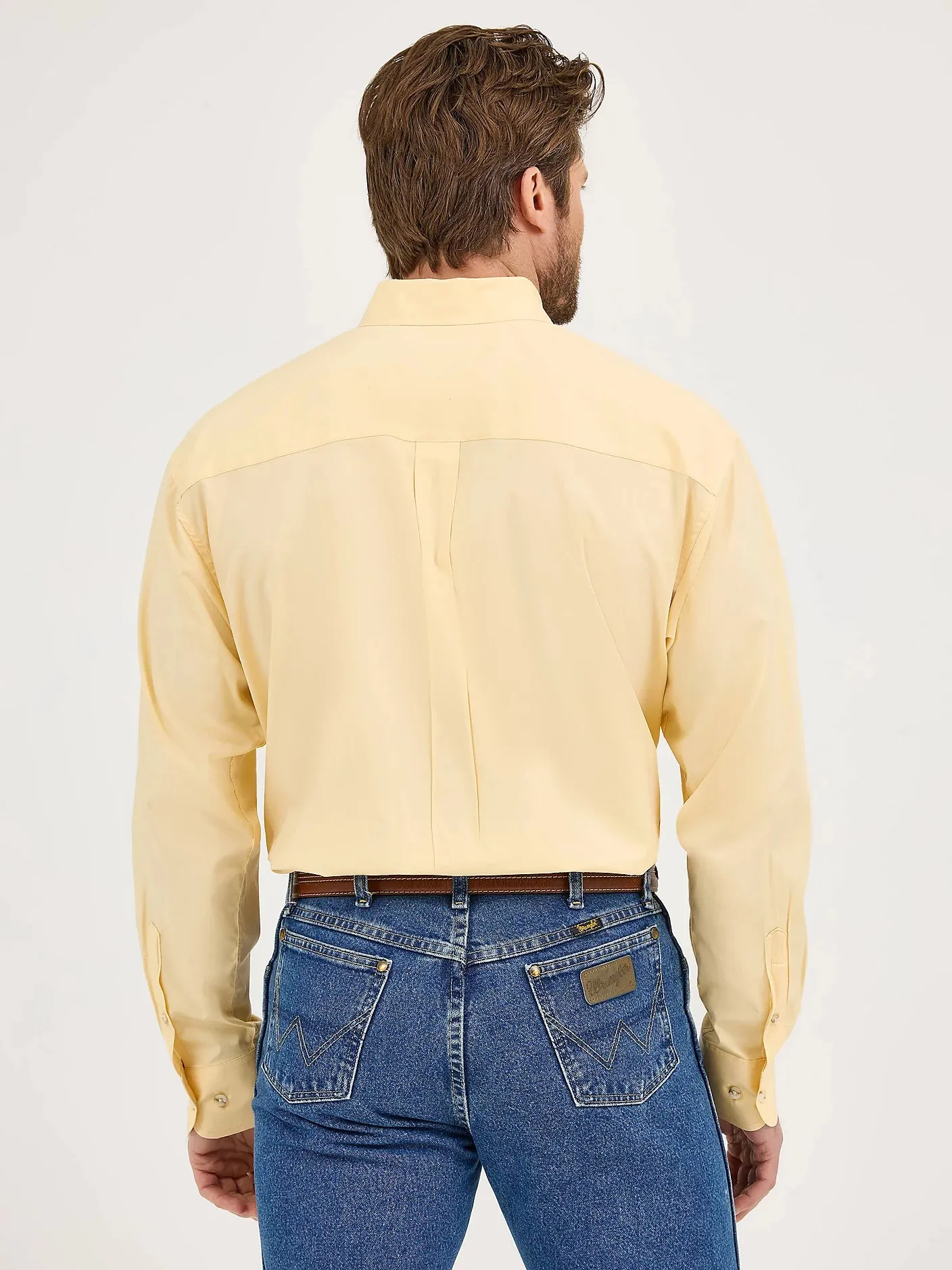 WRANGLER GEORGE STRAIT SOLID BUTTON DOWN SHIRT