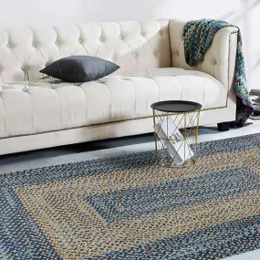 Yellow Hemp Denim Woven Carpet